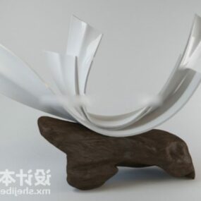 Dekoracja abstrakcyjnej rzeźby Model 3D