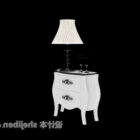 Classic White Bedside Table