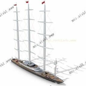 Sailing Ship Modern Design 3d model