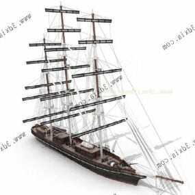 Black Pearl Sailing Ship 3d-malli