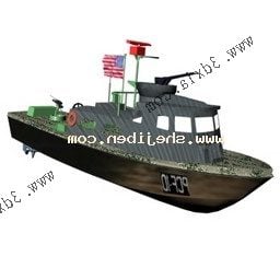 Altes Schnellboot 3D-Modell