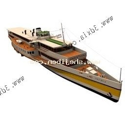 Military Metal Ship 3d model