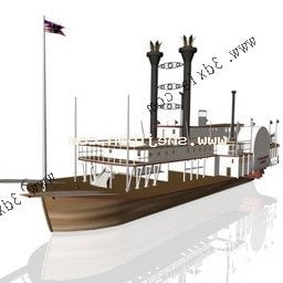 Military Early War Ship 3d model