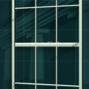 نافذة ذات إطار رفيع نموذج ثلاثي الأبعاد