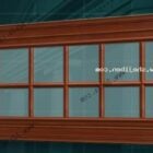 古いスタイルの木製窓