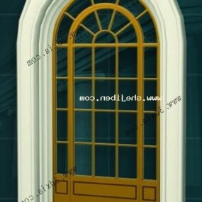 Dekorativ Circle Gothic Window 3d-modell