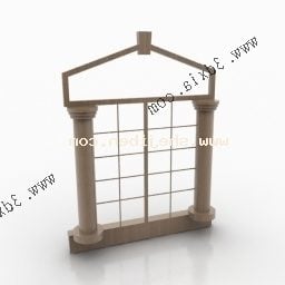 Chinese Window Style 3d model