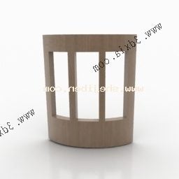 Window On Curved Wall 3d model