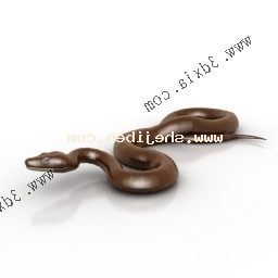 Lowpoly 3d модель тварини-змії