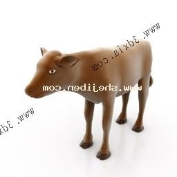 Lowpoly 암소 동물 3d 모델