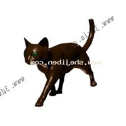 โมเดล 3 มิติแมวดำเบบี้