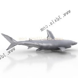 Model 3D rzeźby rekina