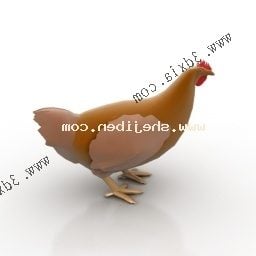 Hen Animal 3d model