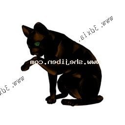 Cats Lick Paw 3d-malli