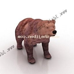 نموذج الدب البني الروسي V1 ثلاثي الأبعاد
