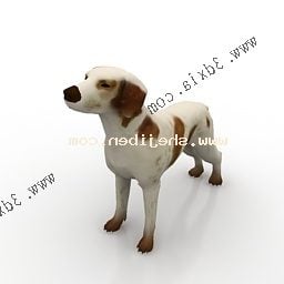 Modelo 3d da raça de cachorro dálmata