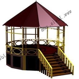 Small Pavilion Building 3d model