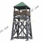 Wooden Vintage Watch Tower