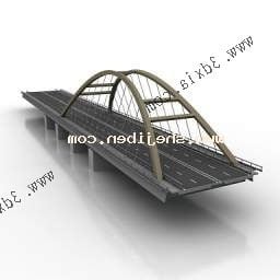 斜張橋 V1 3D モデル