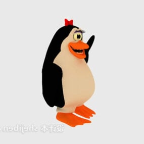 3D model plyšové hračky King Penguin