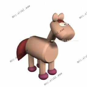 Παιδικό άλογο γεμισμένο παιχνίδι τρισδιάστατο μοντέλο