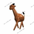 Žirafa karikatura vycpaná hračka