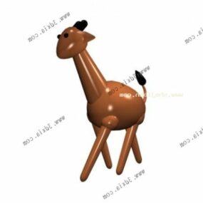 Giraffen-Cartoon-Stofftier 3D-Modell
