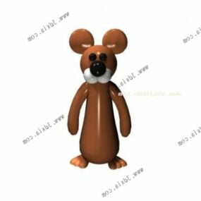 Zabawka dla dzieci z kreskówkowym niedźwiedziem Model 3D