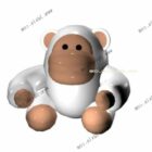 Brinquedo de pelúcia de macaco de desenho animado