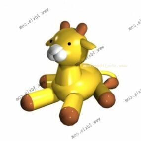 Cartoon Lion Stuffed Toy 3d model