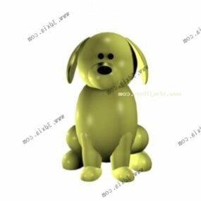Modello 3d del giocattolo farcito del cane