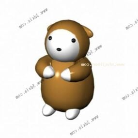 Cartoon Bear Kid Toy V1 3d model