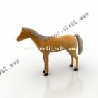 Lowpoly Cheval sauvage