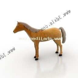 Lowpoly जंगली घोड़ा 3डी मॉडल