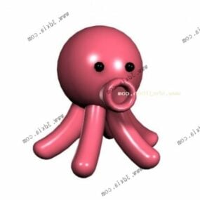 Modello 3d del calamaro del fumetto