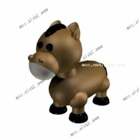 Cartoon Horse Stuffed Toy 3d model