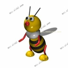 卡通可爱蜜蜂人物3d模型