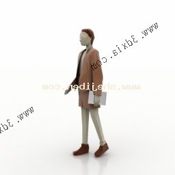 Model 3d Karakter Lari Office Man