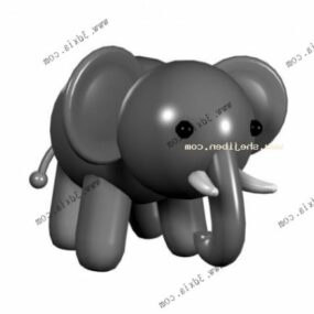 Elephant Cartoon Toy 3d model