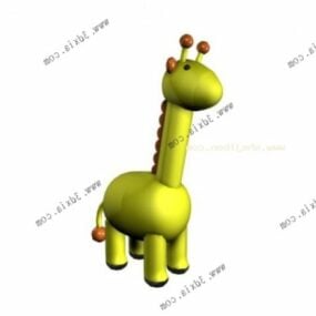 Giraffe Cartoon Toy 3d model