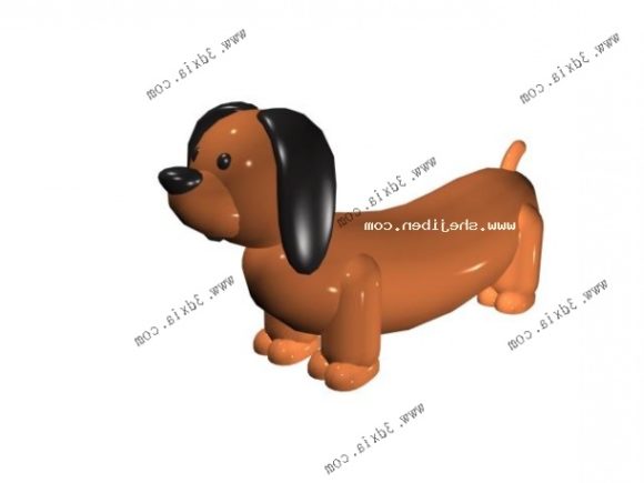 Cartoon Dog Plastic Toy