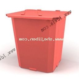 مدل سطل زباله پلاستیکی سه بعدی