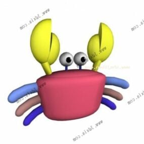Krabben-Cartoon-Spielzeug 3D-Modell