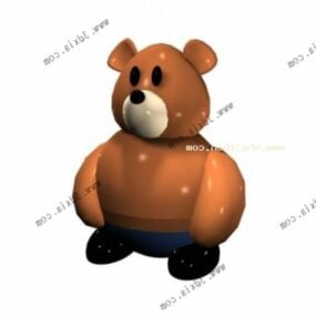 Dessin animé ours en peluche modèle 3D
