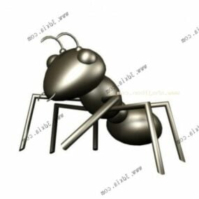 Modelo 3d de desenho animado de formiga
