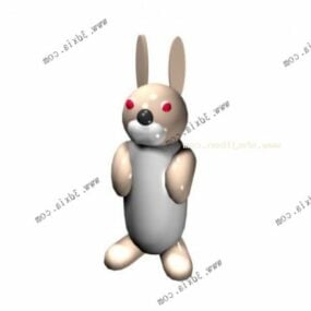漫画のウサギの子供のおもちゃ 3D モデル