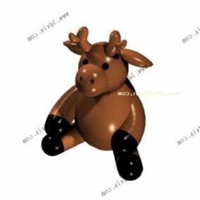 Cartoon Deer Children Toy 3d model