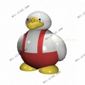 Cartoon Duck Children Toy 3d model