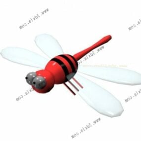 Cartoon Dragonfly Children Toy 3d model