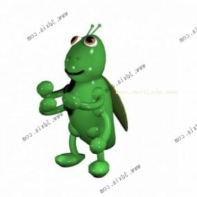Cartoon Cricket 3d model